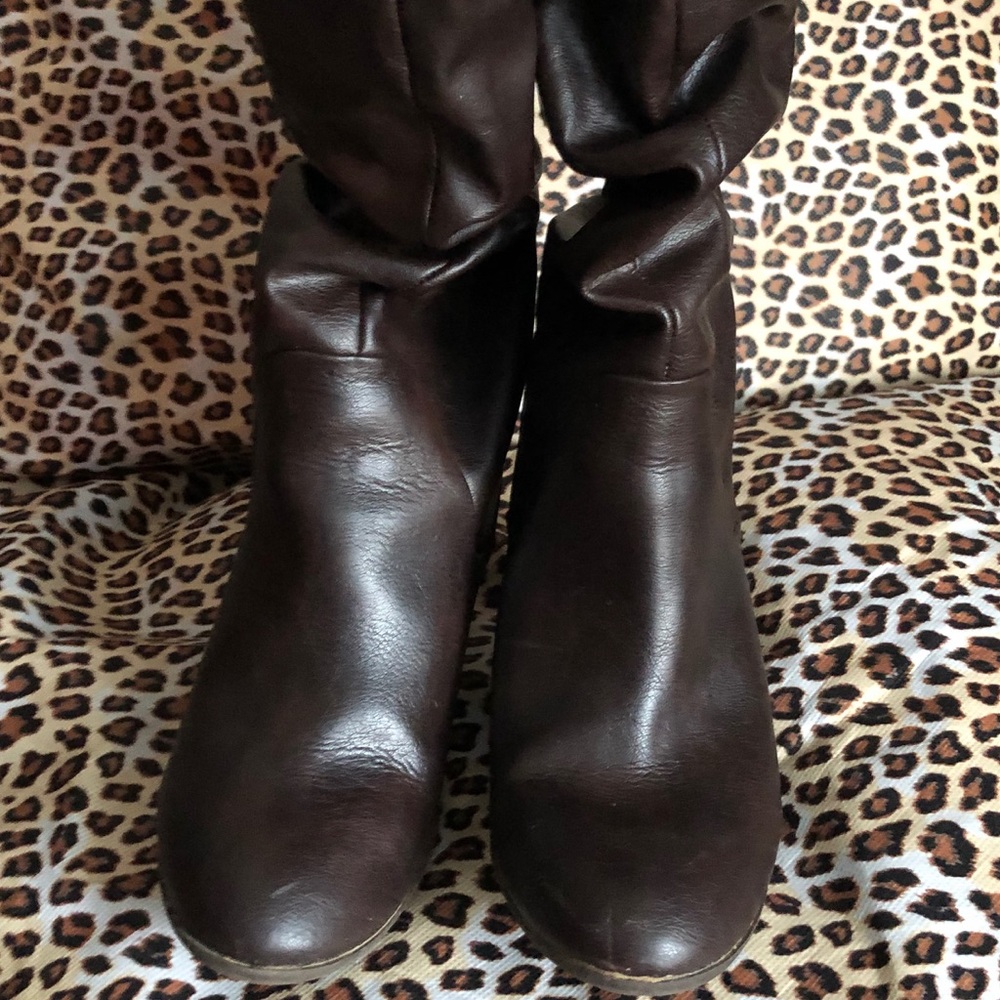 Chocolate brown dressy boots
